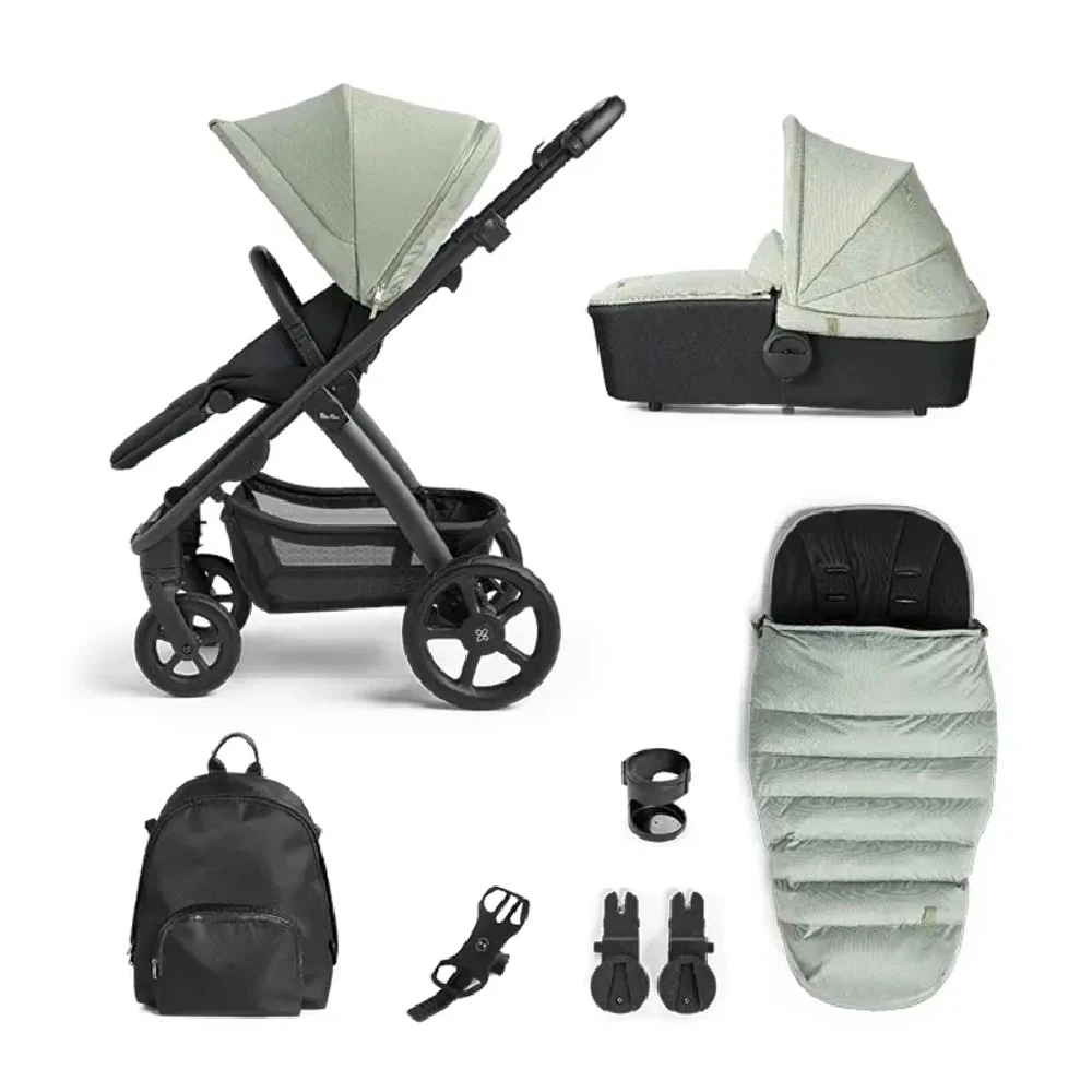 Silver Cross Tide Sage/Black Pushchair And Accessories 1 Silver Cross Tide Sage/Black Pushchair And Accessories