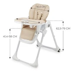 Kinderkraft High Chair 2in1 TUMMIE Beige -Kiddies Kingdom Store ER4T56Y7