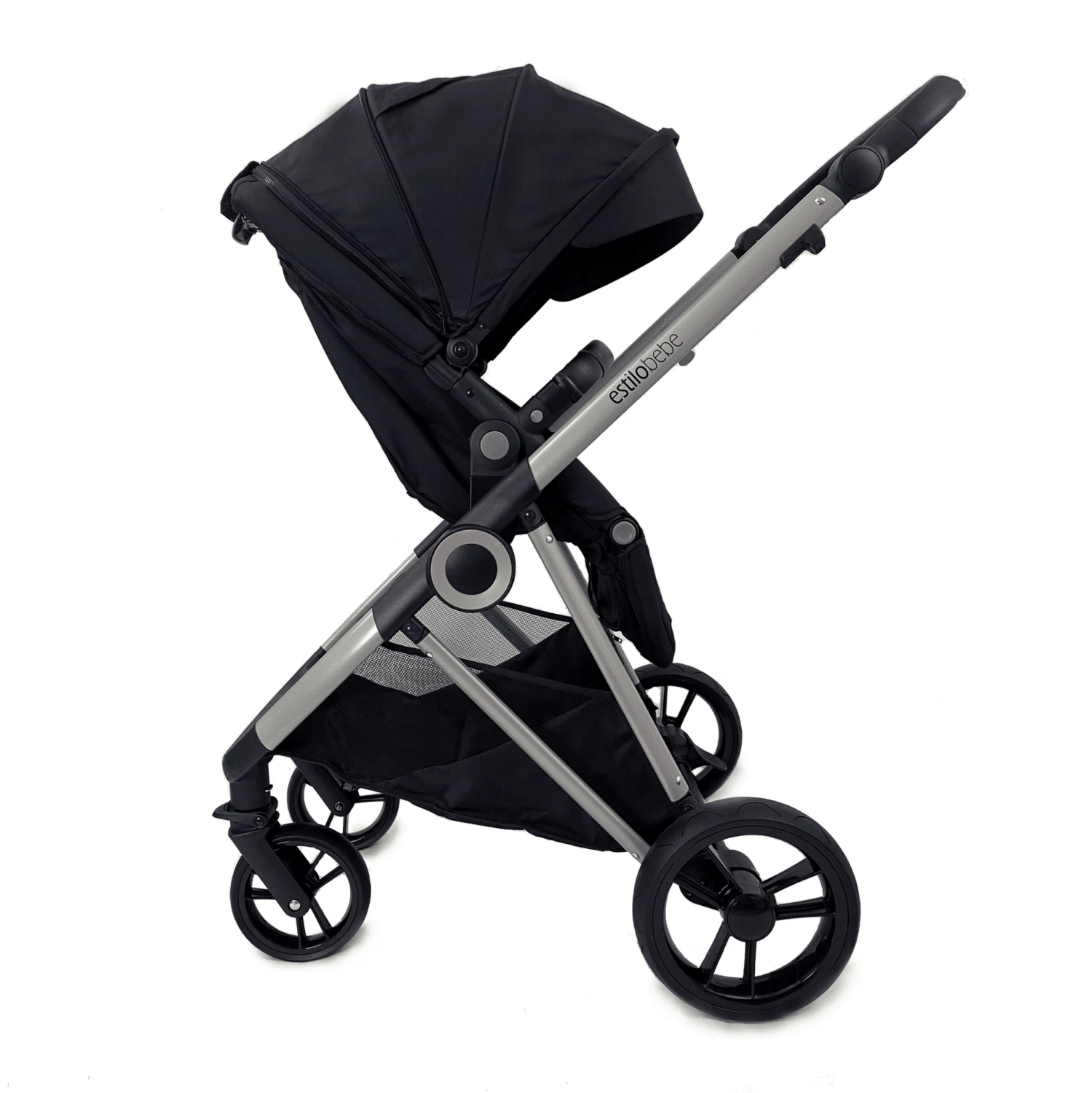 Estilo Bebe Otter Pram And Pushchair – Midnight Silver 3 Estilo Bebe Otter Pram And Pushchair – Midnight Silver - Image 3