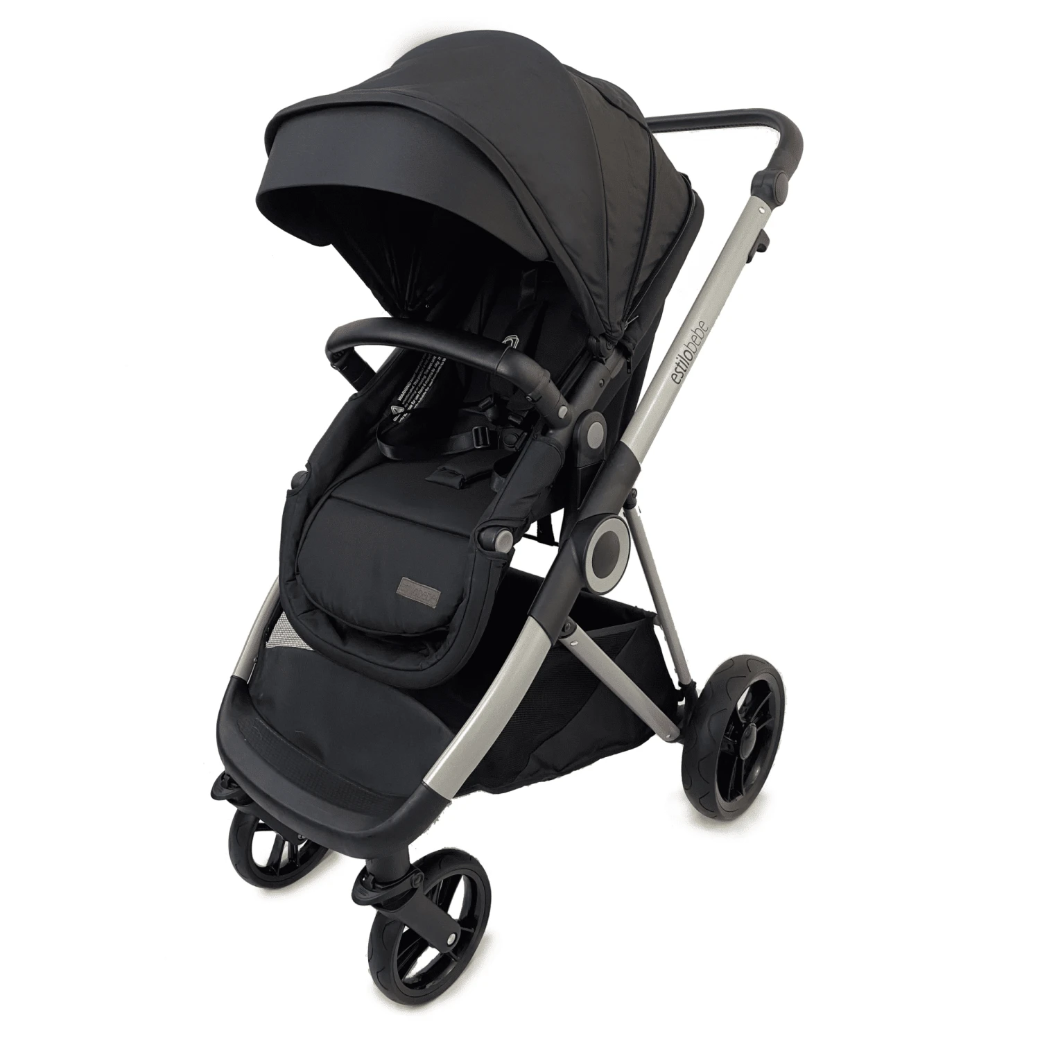 Estilo Bebe Otter Pram And Pushchair – Midnight Silver 1 Estilo Bebe Otter Pram And Pushchair – Midnight Silver
