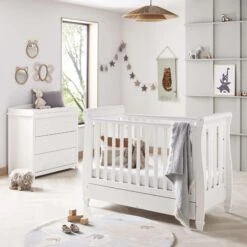 Babymore Eva Dropside 2 Piece Nursery Room Set – White