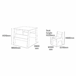 Liberty House Toys Grey And White Bookshelf Table And Chair Set 9 Liberty House Toys Grey And White Bookshelf Table And Chair Set -Kiddies Kingdom Store FHFHH