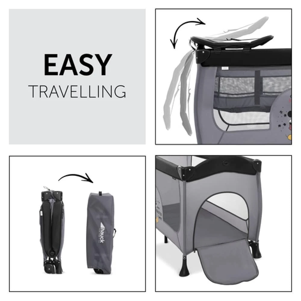 Hauck Sleep N Play Center – Mickey Mouse Grey 5 Hauck Sleep N Play Center – Mickey Mouse Grey - Image 5