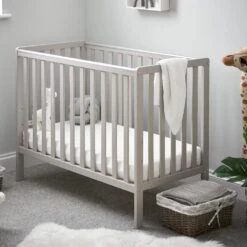 Obaby Bantam Space Saver Cot – Warm Grey
