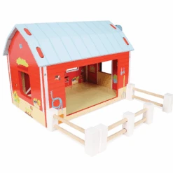 Le Toy Van Red Barn Toy Farm -Kiddies Kingdom Store FHYT
