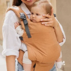 Tutti Bambini Boba X Baby Carrier Linen Brown Rye -Kiddies Kingdom Store FVRT65UTH