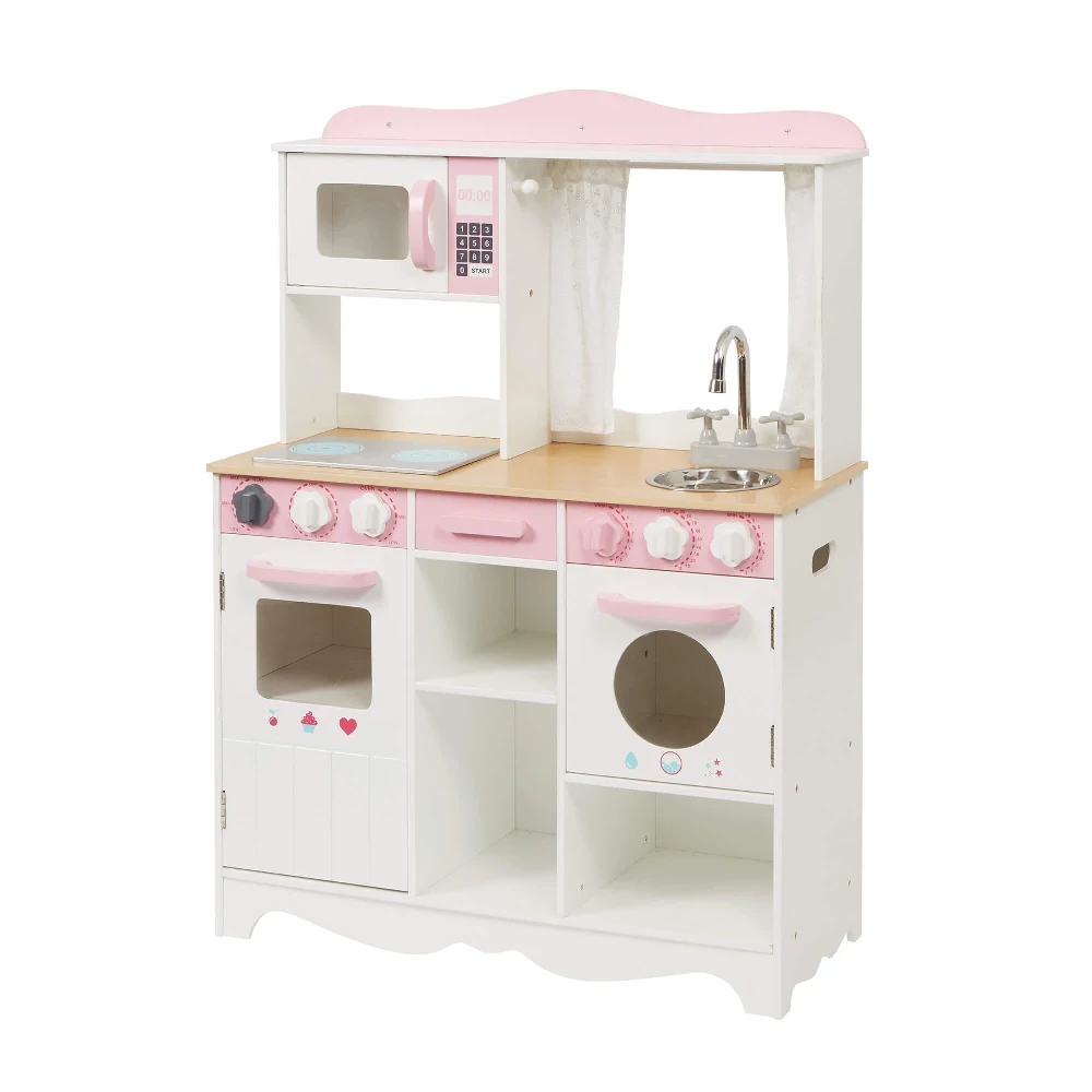 Liberty House Toys Country Play Kitchen With 9 Wooden Accessories 8 Liberty House Toys Country Play Kitchen With 9 Wooden Accessories - Image 8
