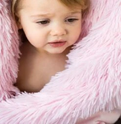 Bizzi Growin Blush Pink Koochicoo Fluffy Baby Blanket -Kiddies Kingdom Store GU