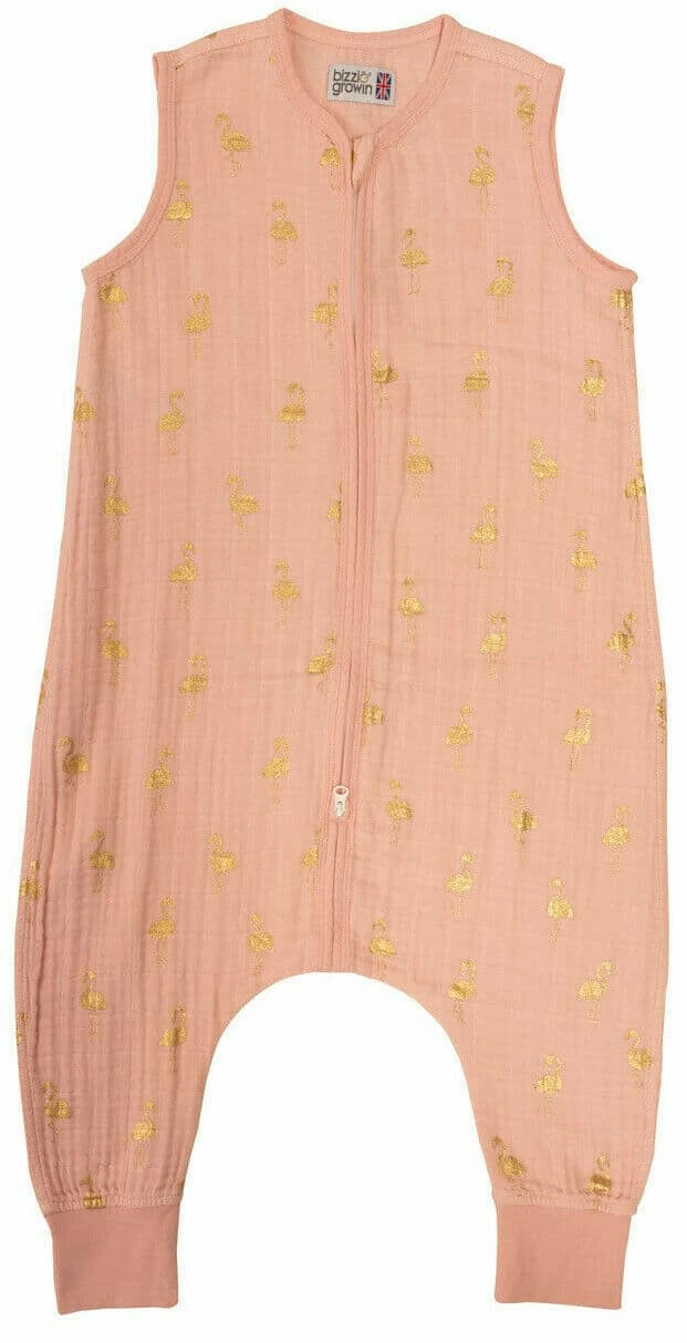 Bizzi Growin – MUSLIN ROMPER SUIT 12-24 MONTHS GOLDEN FLAMINGO 2 Bizzi Growin – MUSLIN ROMPER SUIT 12-24 MONTHS GOLDEN FLAMINGO - Image 2