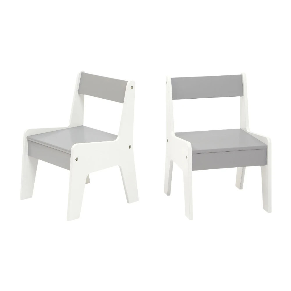 Liberty House Toys Grey And White Bookshelf Table And Chair Set 4 Liberty House Toys Grey And White Bookshelf Table And Chair Set - Image 4