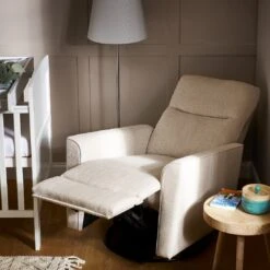 Obaby Savannah Swivel Glider Recliner Chair Oatmeal -Kiddies Kingdom Store HKHIYI