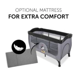 Hauck Sleep N Play Center – Mickey Mouse Grey 17 Hauck Sleep N Play Center – Mickey Mouse Grey -Kiddies Kingdom Store HRY57 1