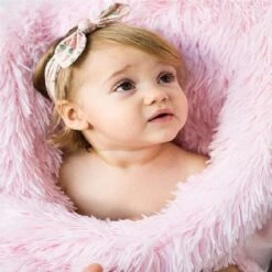Bizzi Growin Blush Pink Koochicoo Fluffy Baby Blanket -Kiddies Kingdom Store HTU67