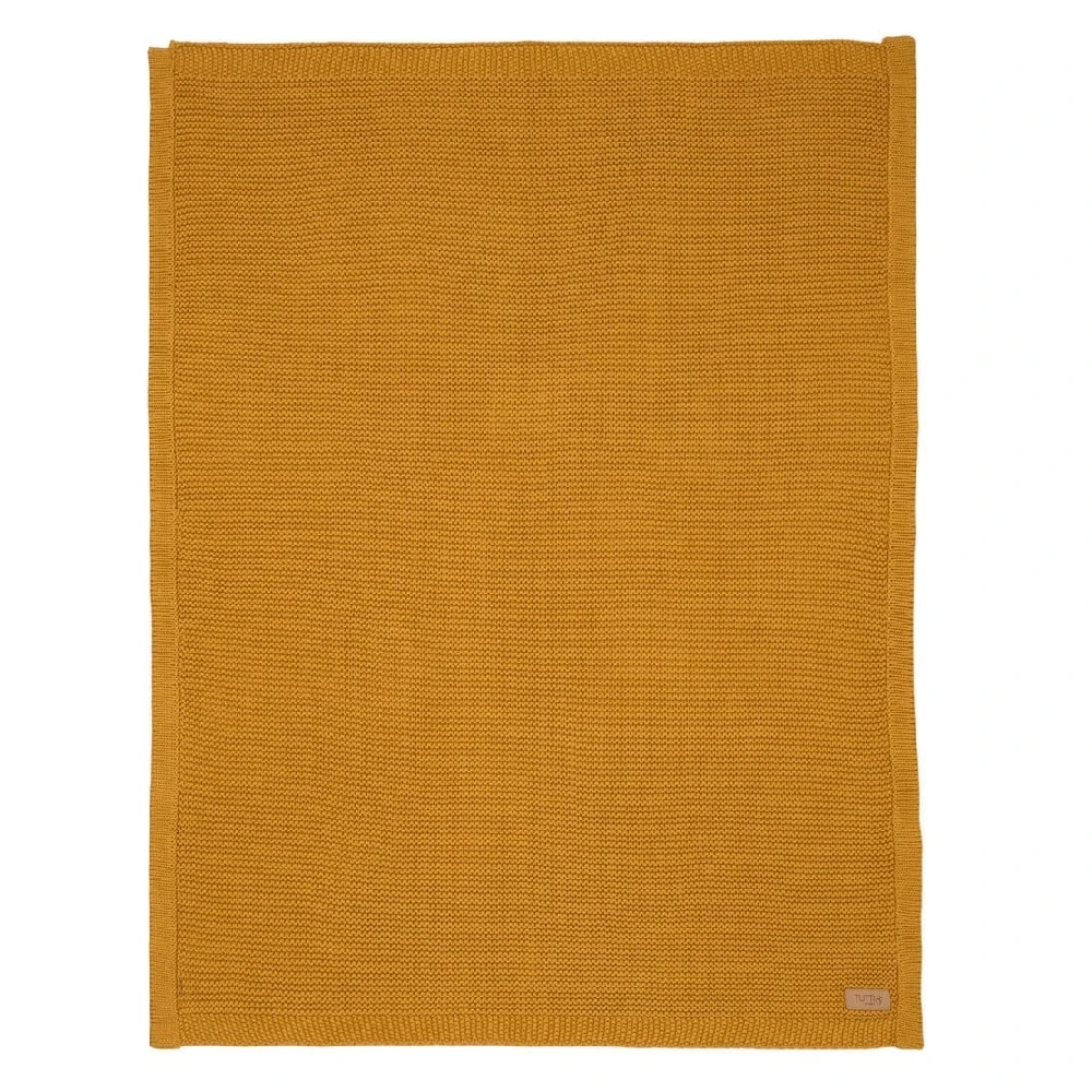 Tutti Bambini Chunky Knitted Baby Blanket – Ochre 5 Tutti Bambini Chunky Knitted Baby Blanket – Ochre - Image 5