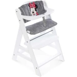 Hauck Alpha Minnie Grey Highchair Pad 9 Hauck Alpha Minnie Grey Highchair Pad -Kiddies Kingdom Store Hauck Alpha Minnie grey Highchair Pad2