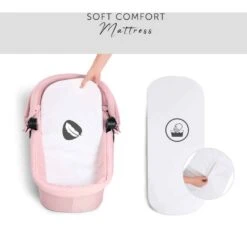 Hauck Eagle 4S Pink Carrycot -Kiddies Kingdom Store Hauck Eagle 4S Pink Carrycot2