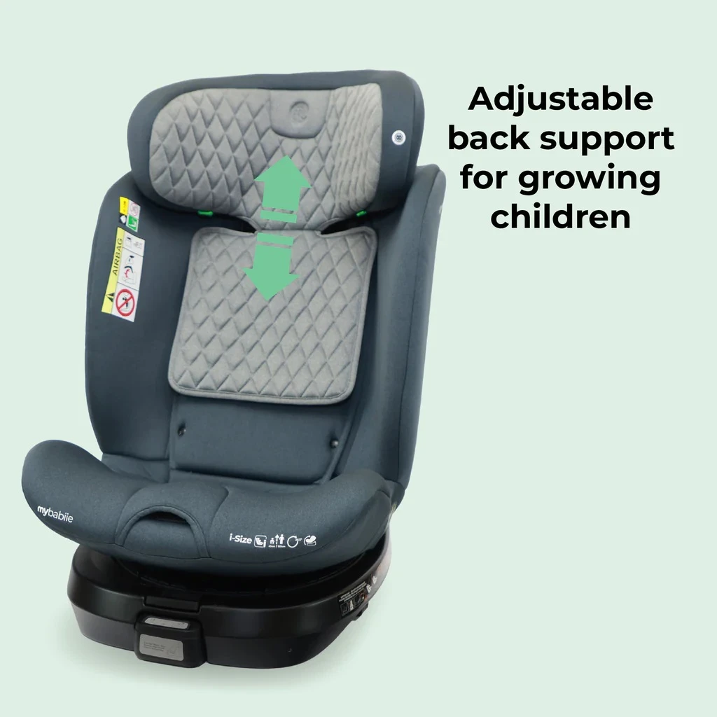 My Babiie I-Size (40-150cm) Spin Car Seat – Slate Blue 5 My Babiie I-Size (40-150cm) Spin Car Seat – Slate Blue - Image 5