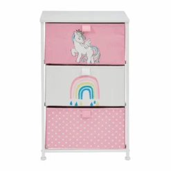 Liberty House Toys Unicorn 3 Drawer Kids Storage Chest -Kiddies Kingdom Store ILPIU