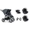Bumbleride Indie Twin Travel System Bundle – Dawn Grey