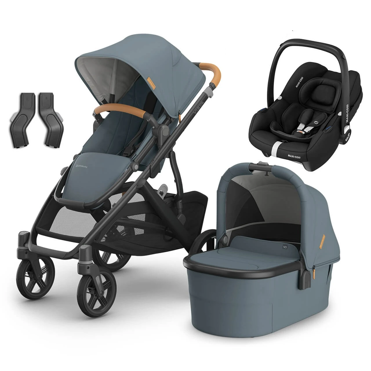 UPPAbaby VISTA V3 Travel System Dillian + Maxi Cosi Cabriofix + Optional Base 1 UPPAbaby VISTA V3 Travel System Dillian + Maxi Cosi Cabriofix + Optional Base