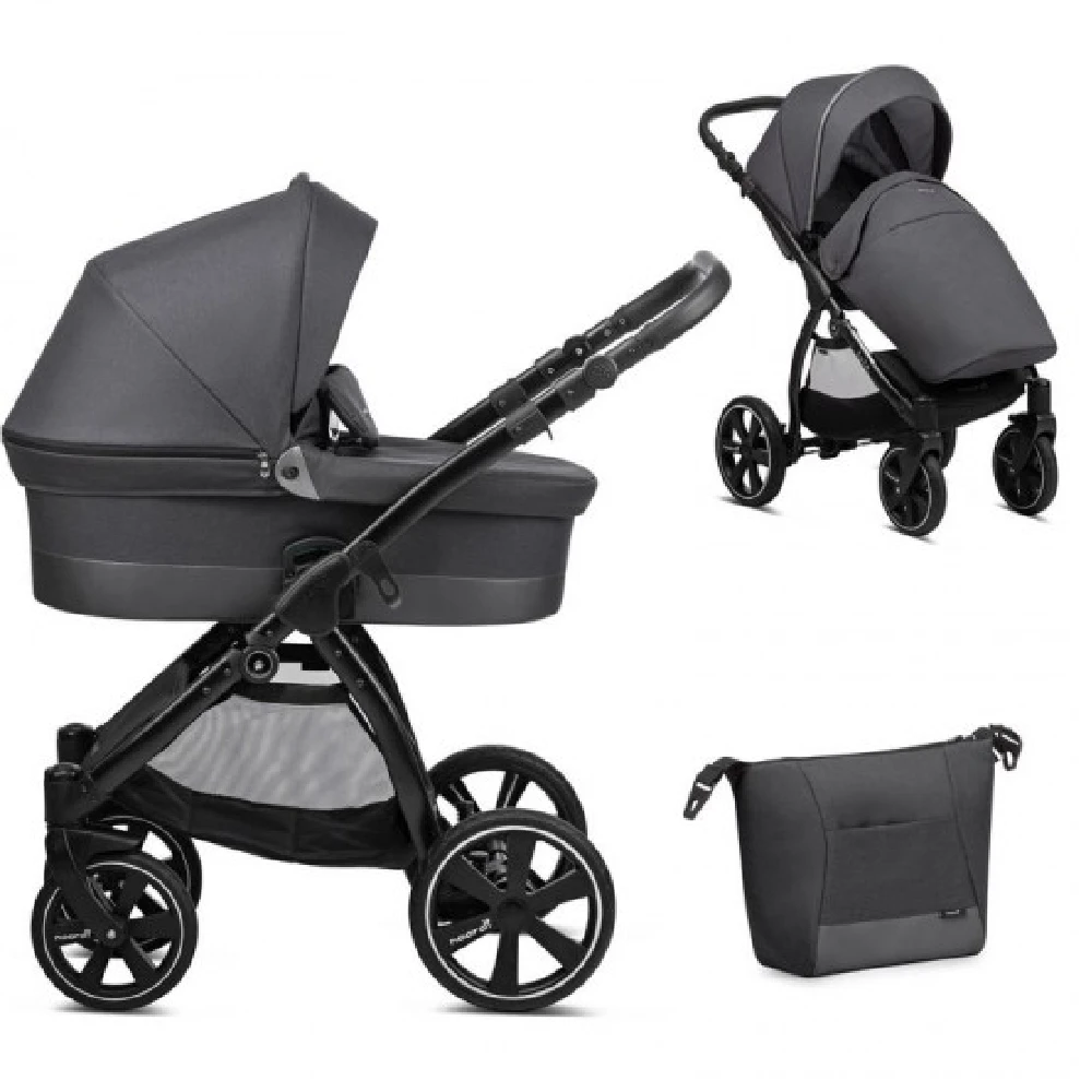 Noordi Sole Go 2in1 Pram – Black 1 Noordi Sole Go 2in1 Pram – Black