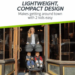 Baby Jogger Pitch Black City Tour 2 Double Pushchair -Kiddies Kingdom Store JYKFYYF