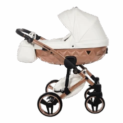 Junama Fluo Individual Pram – Satin White Rose Gold