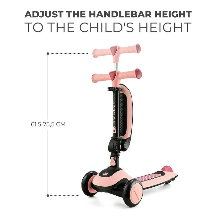 Kinderkraft Scooter HALLEY Rose Pink 3 Kinderkraft Scooter HALLEY Rose Pink - Image 3