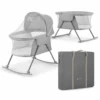 Kinderkraft Lovi 3 In 1 Crib Grey