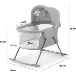 Kinderkraft Lovi 3 In 1 Crib Grey 27 Kinderkraft Lovi 3 In 1 Crib Grey -Kiddies Kingdom Store Kinderkraft Lovi 3 in 1 Crib Grey 12