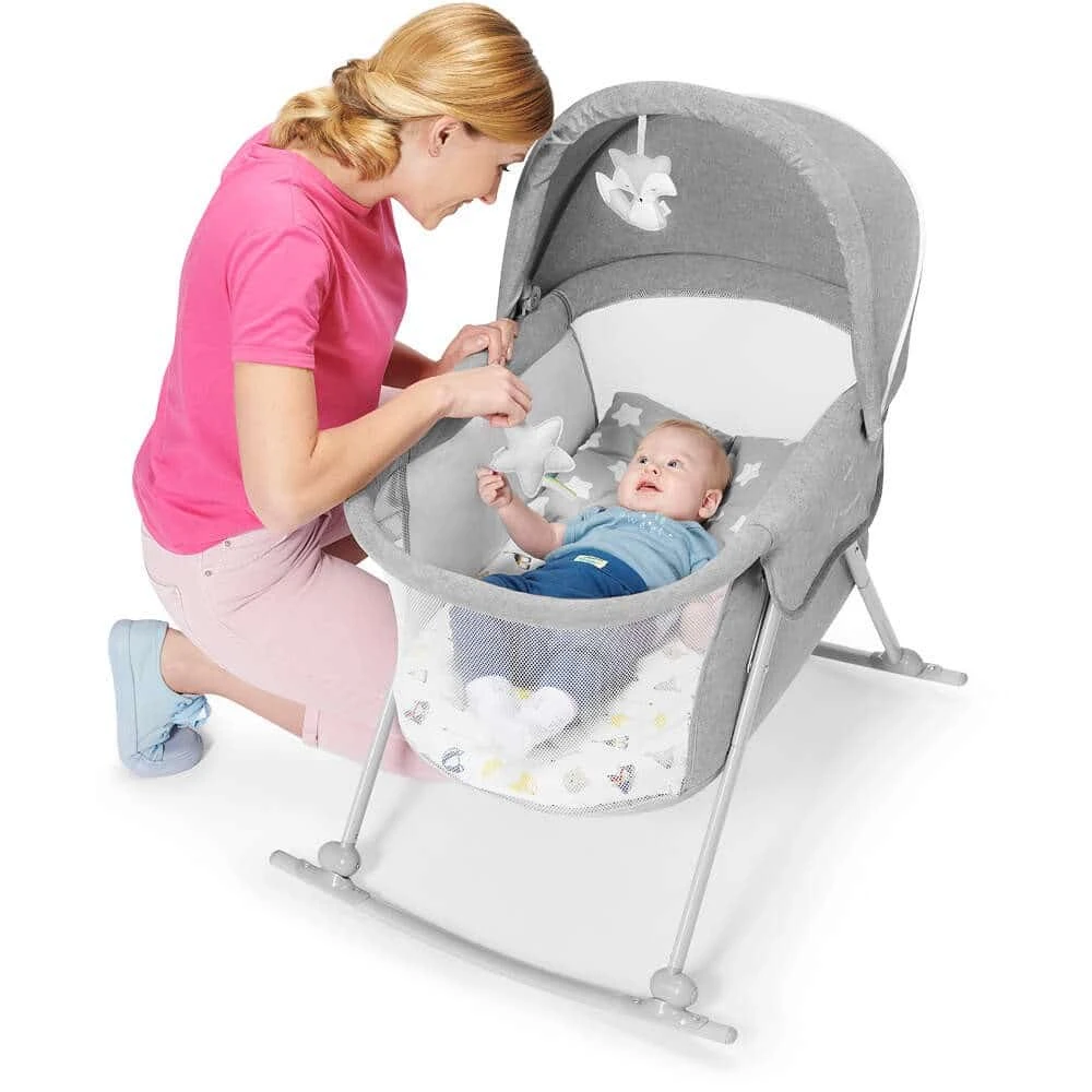 Kinderkraft Lovi 3 In 1 Crib Grey 3 Kinderkraft Lovi 3 In 1 Crib Grey - Image 3