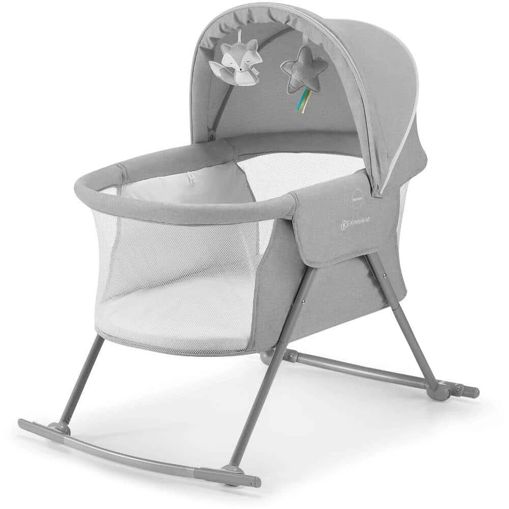Kinderkraft Lovi 3 In 1 Crib Grey 2 Kinderkraft Lovi 3 In 1 Crib Grey - Image 2