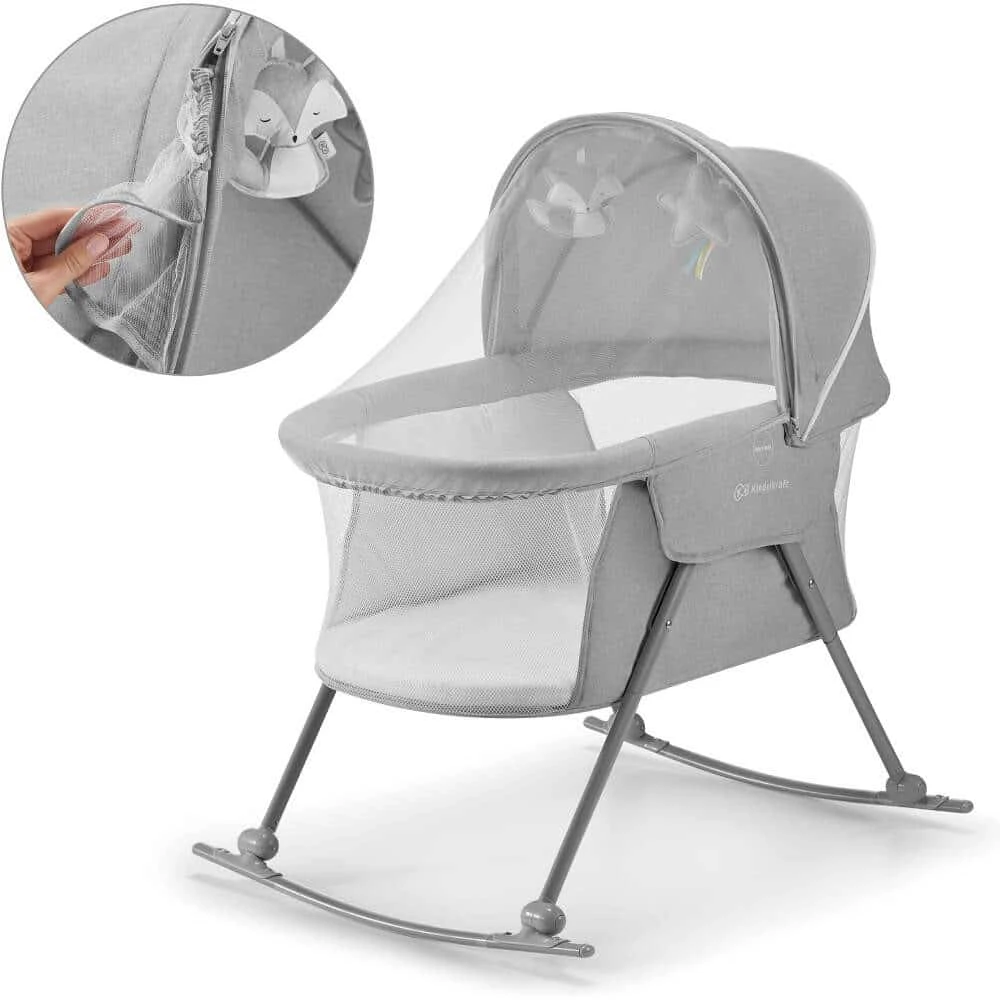 Kinderkraft Lovi 3 In 1 Crib Grey 12 Kinderkraft Lovi 3 In 1 Crib Grey - Image 12