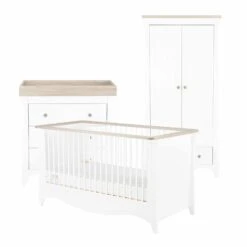 CuddleCo Clara 4 Piece Nursery Set – White/Ash 8 CuddleCo Clara 4 Piece Nursery Set – White/Ash -Kiddies Kingdom Store LEi6ymgw 2