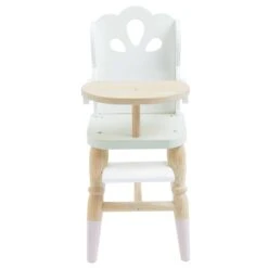 Le Toy Van Dolls Wooden High Chair With Nursing Kit -Kiddies Kingdom Store Le Toy Van Doll High Chair 2 2