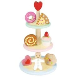Vilac Multi Activity Wooden Kitchen Bundle -Kiddies Kingdom Store Le Toy Van Three Tier Cake Stand Set