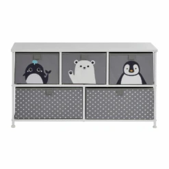 Liberty House Toys Arctic 5 Drawer Kids Storage Chest -Kiddies Kingdom Store MKMK