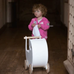 Moover Dolls Pram White 10 Moover Dolls Pram White -Kiddies Kingdom Store MOOVER DOLLS PRAM WHITE3