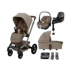 Maxi-Cosi Maxi Cosi Fame Travel System With Pebble 360 Pro2 Car Seat & Base – Truffle With Black Wheels