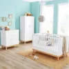Babymore Mona 5 Piece Nursery Room Set – White