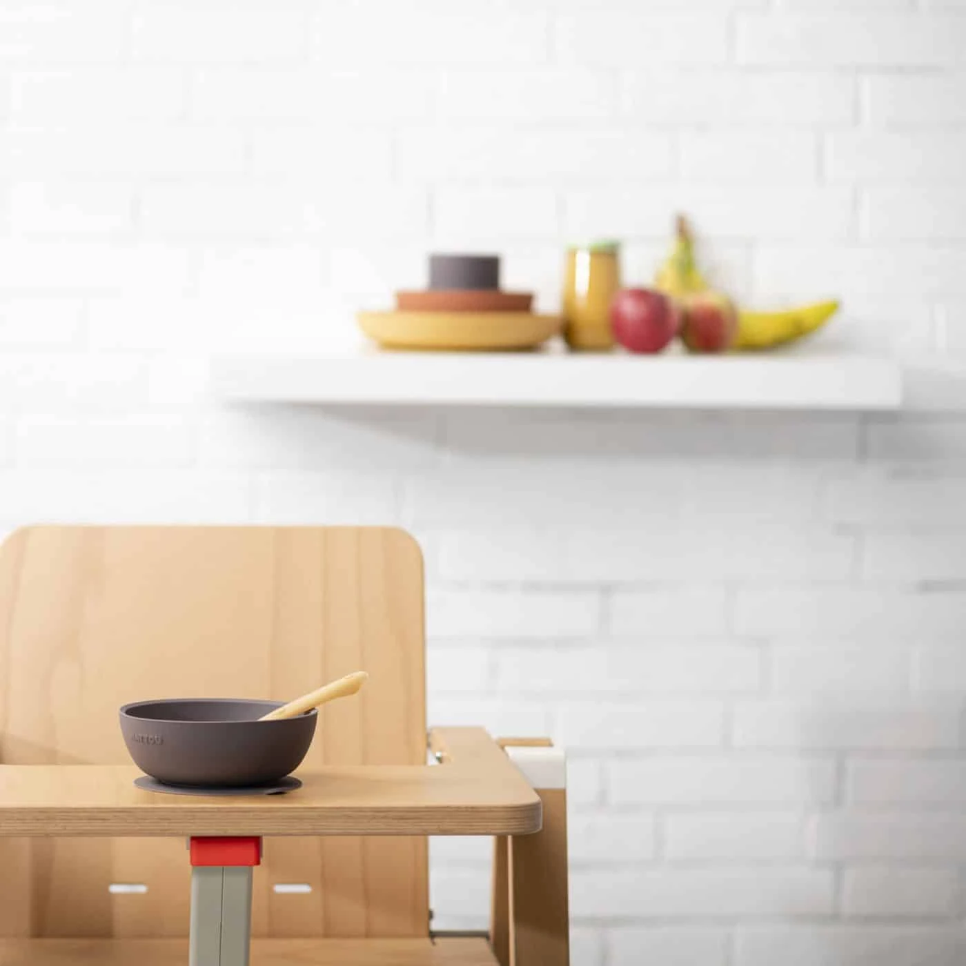 Nattou Ochre Silicone Tableware 4pc Set 3 Nattou Ochre Silicone Tableware 4pc Set - Image 3