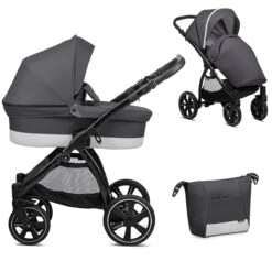 Noordi Sole Go 2in1 Pram – Antracite