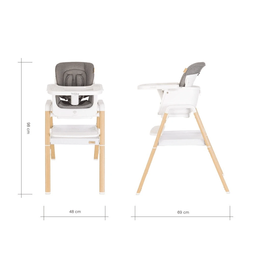Tutti Bambini Nova Highchair – Oak/White 5 Tutti Bambini Nova Highchair – Oak/White - Image 5