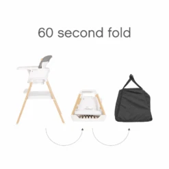 Tutti Bambini Nova Highchair – Oak/White 29 Tutti Bambini Nova Highchair – Oak/White -Kiddies Kingdom Store Nova highchair oak and grey 9 1