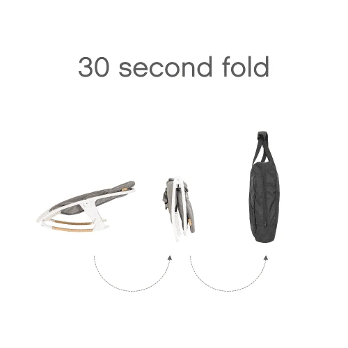 Tutti Bambini Nova Rocker – Oak/White 2 Tutti Bambini Nova Rocker – Oak/White - Image 2