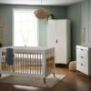 Obaby Maya 4 Piece Nursery Room Set – White And Natural