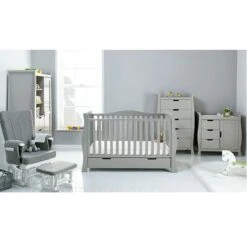 Obaby Stamford Luxe 5 Piece Room Set – Warm Grey