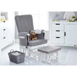 Obaby Stamford Luxe 5 Piece Room Set – Warm Grey -Kiddies Kingdom Store Obaby Stamford Luxe 5 Piece Room Set White 2 2