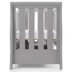 Obaby Stamford Luxe Sleigh Cot Bed – Warm Grey 17 Obaby Stamford Luxe Sleigh Cot Bed – Warm Grey -Kiddies Kingdom Store Obaby Stamford Luxe Sleigh Cot Bed Warm Grey 9