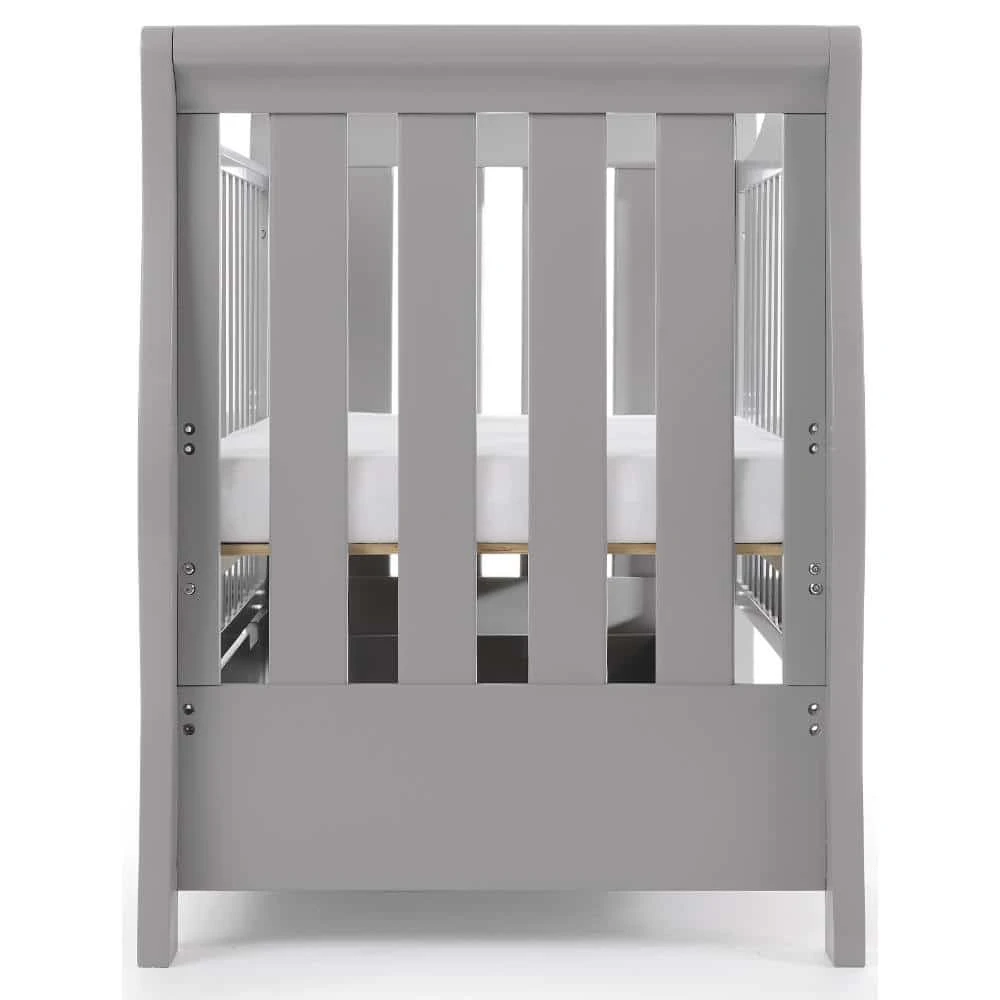 Obaby Stamford Luxe Sleigh Cot Bed – Warm Grey 7 Obaby Stamford Luxe Sleigh Cot Bed – Warm Grey - Image 7